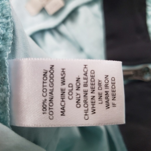 Ann Taylor Loft Petite Eyelet Side Zip Mini Skirt in Tiffany Aqua Blue 00P - Picture 6 of 9